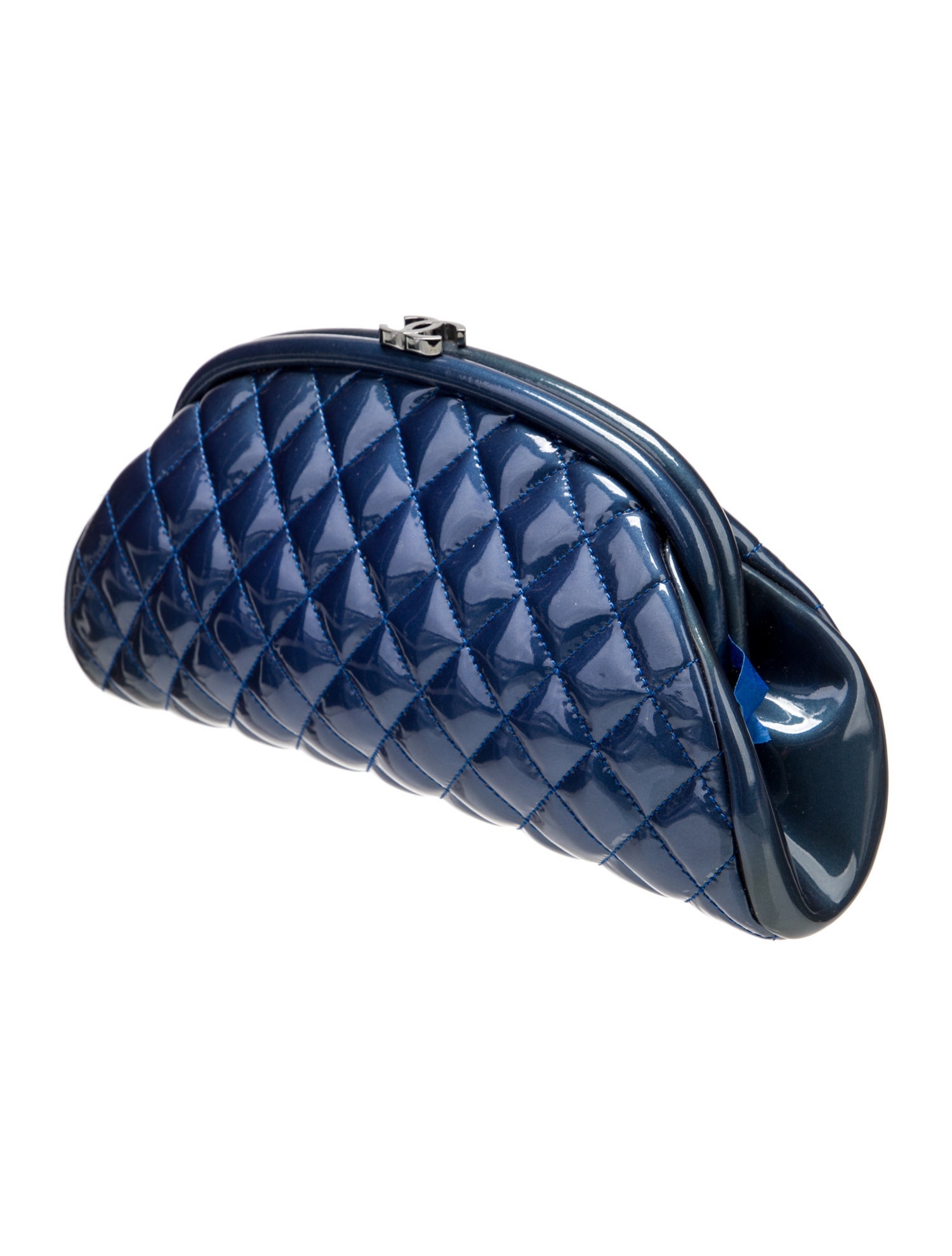 Chanel Patent Timeless Frame Clutch